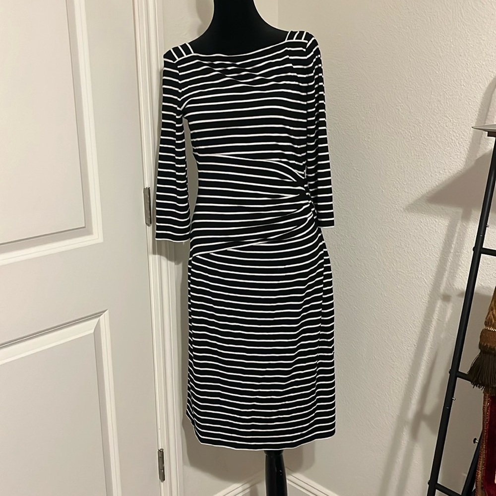 Striped Black House White Market dress size S